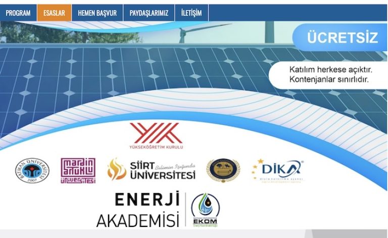Enerji Akademisi’ne katılım başvuruları başladı
