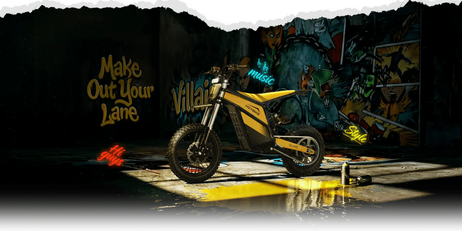 Heybike Villian, düşük maliyetli 45 MPH hafif elektrikli arazi motosikleti olarak piyasaya sürüldü