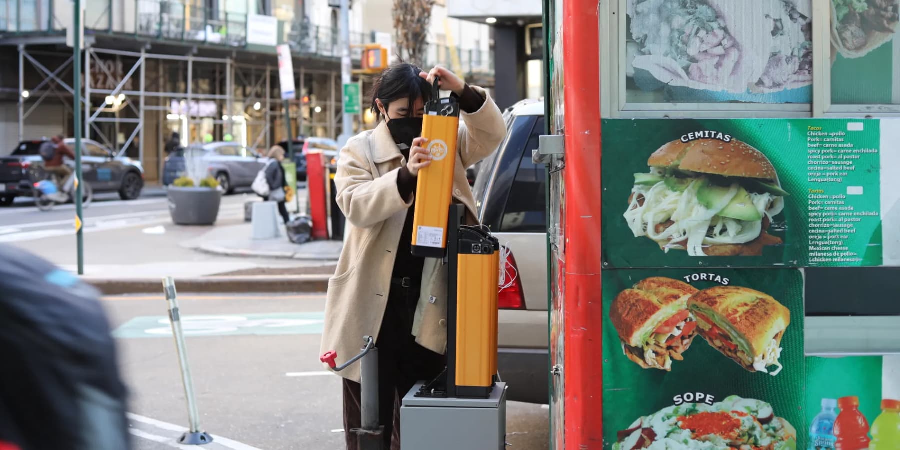 Yiyecek kamyonları artık e-bisiklet pillerini akıllıca kullanıyor