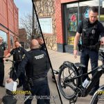 Bazı polisler elektrikli bisikletleri kovalar, bazıları ise onlara biniyor