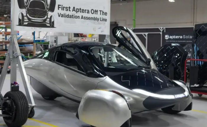 Aptera ilk üretim aracını banttan indirdi